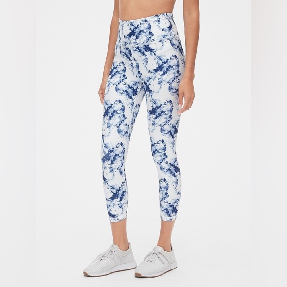 GAP Blue and White Patterned Leggings F - Picture 1 of 3